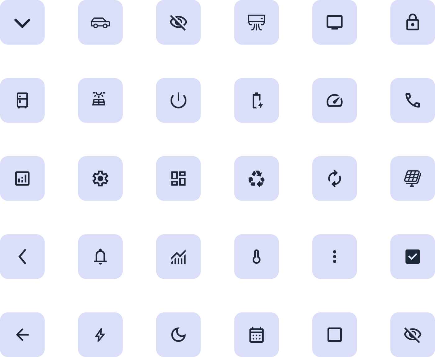Solarity icon grid